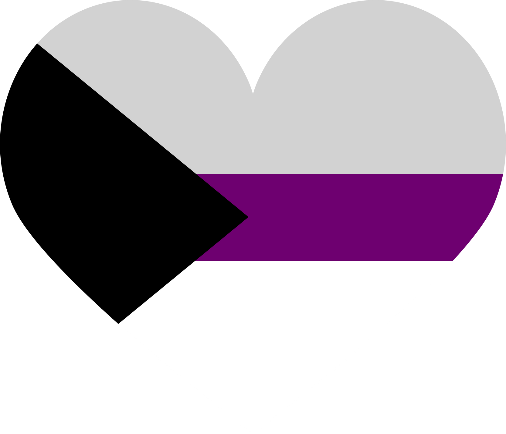 Demisexual Pride Heart